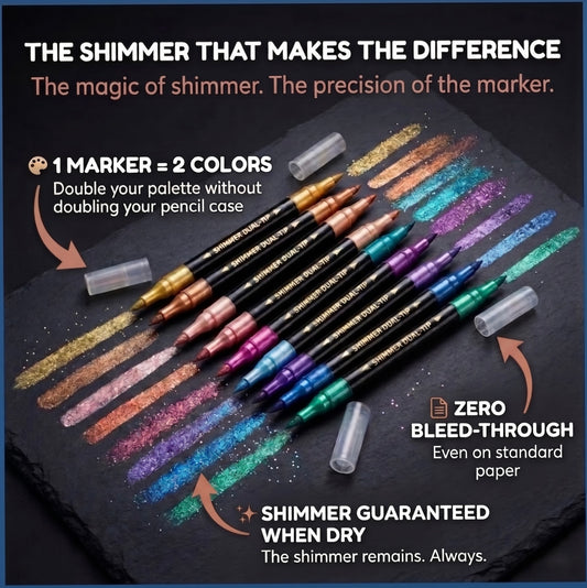 SHIMMERIA™ – Shimmer Glitter Markers